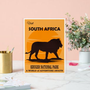 Südafrika-Reiseposter Acrylschild