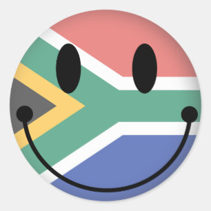 Südafrika Runder Aufkleber