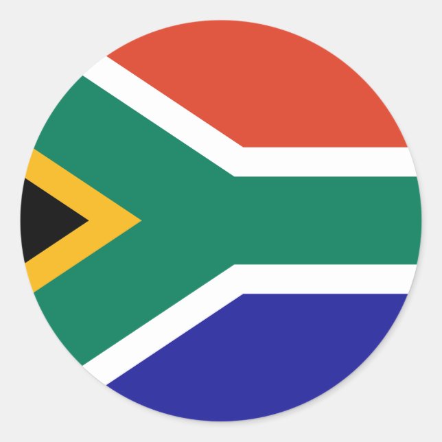 Südafrika Runder Aufkleber (Vorderseite)