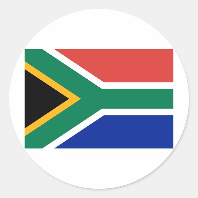 Südafrika Runder Aufkleber (Vorderseite)
