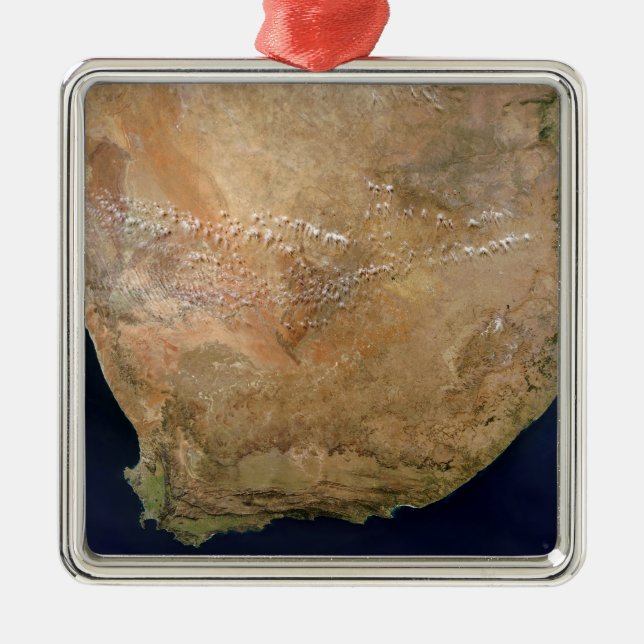 Südafrika Silbernes Ornament (Vorne)