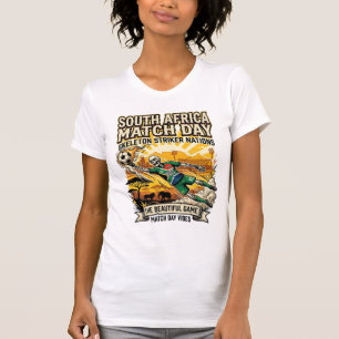 Südafrika Spieltag Skelett Stürmer Nationen Hi T-Shirt