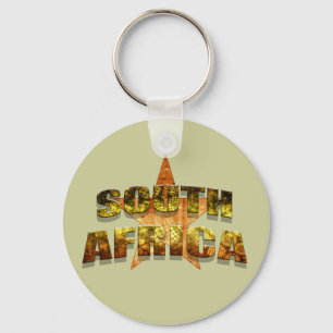Südafrika Star Tees & südafrikanische Star-Geschen Schlüsselanhänger