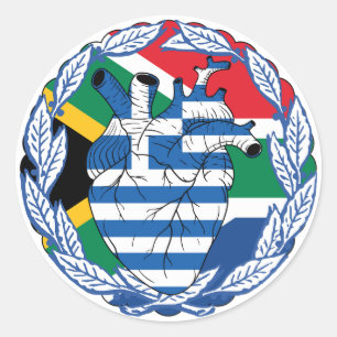 Südafrika Südafrika Runder Aufkleber