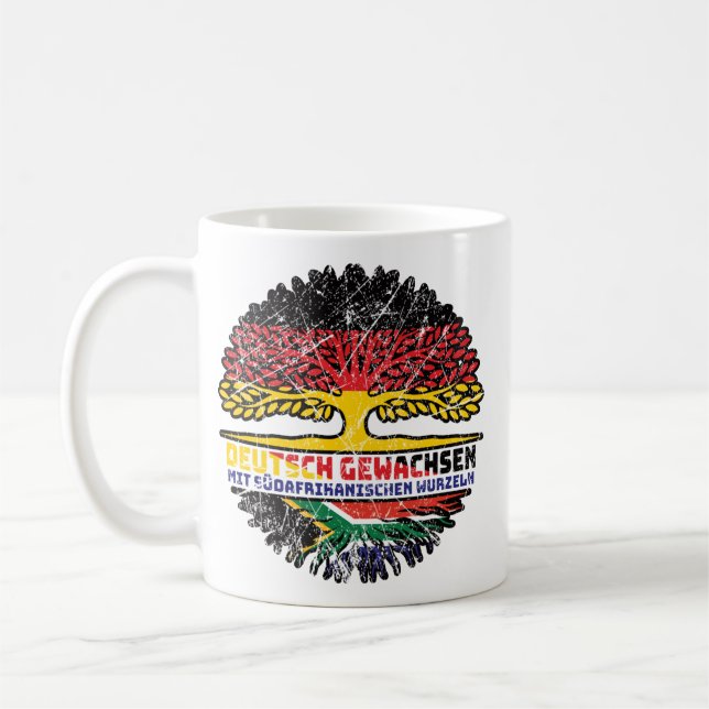 Südafrika Südafrikanisch Deutsch Deutschland Baum Kaffeetasse (Links)