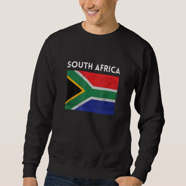 Südafrika Südafrikanische Flagge Sweatshirt (Vorderseite)