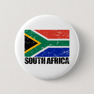 Südafrika-Vintage-Flagge Button