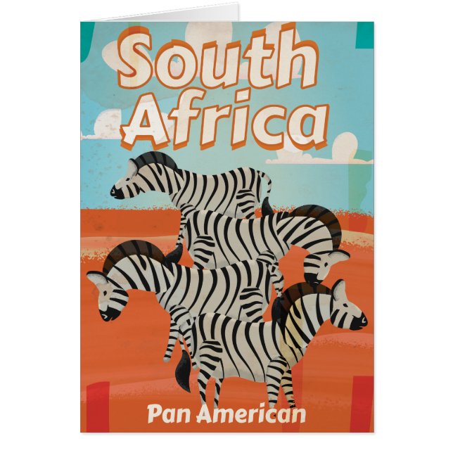 Südafrika Vintage-Reiseposter (Vorne)
