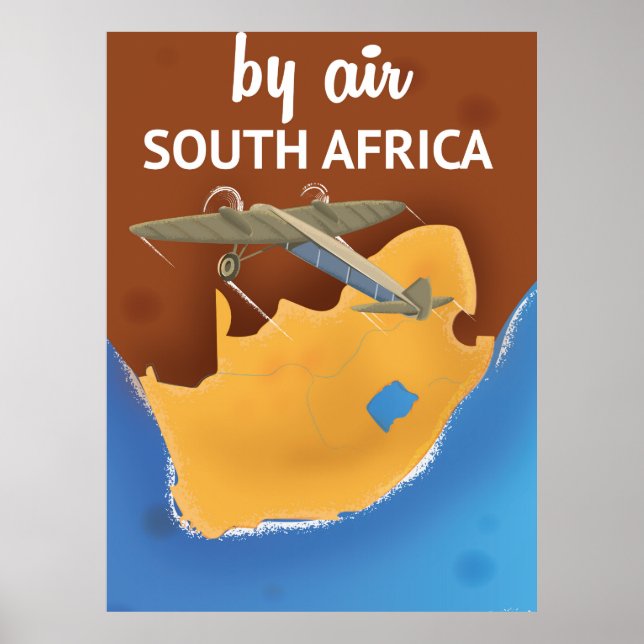 Südafrika Vintage Travel Poster (Vorne)
