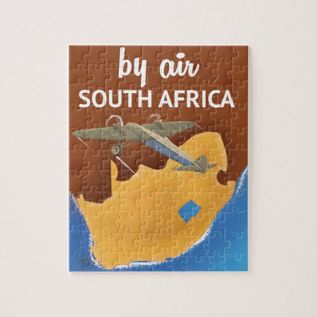Südafrika Vintage Travel Poster Puzzle (Vertikal)