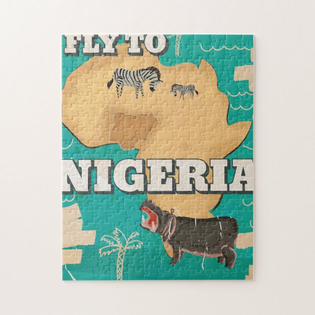 Südafrika Vintage Travel Poster Puzzle (Vertikal)