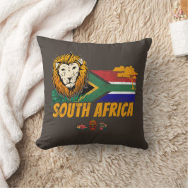 Südafrika Vintager Löwenfahne Safari Souvenir Kissen