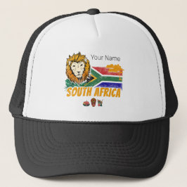 Südafrika Vintager Löwenfahne Safari Souvenir Truckerkappe