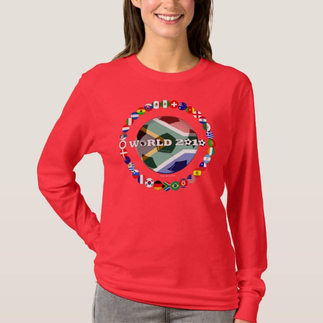 Südafrika-Weltmeisterschaft-aller T - Shirt 2010 (Vorderseite)