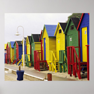 Südafrika, Western Cape, St James. Bunt Poster