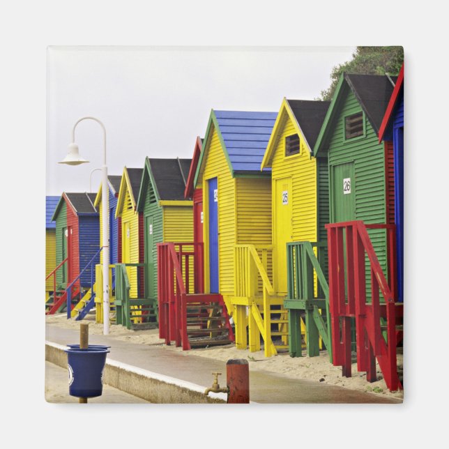 Südafrika, Western Cape, St. James. farbenfroh Magnet (Vorne)