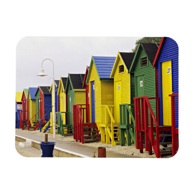 Südafrika, Western Cape, St. James. farbenfroh Magnet (Horizontal)