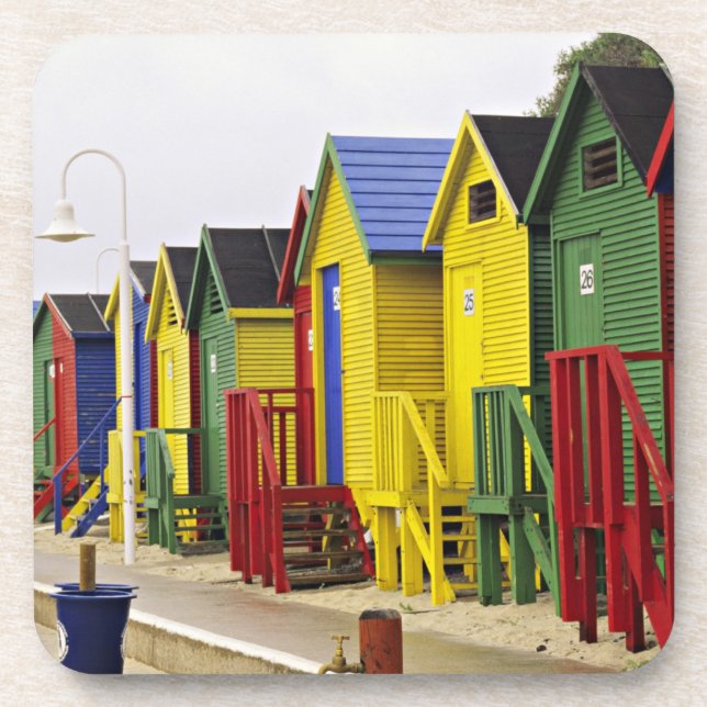 Südafrika, Westkap, St James. Bunt Untersetzer (Vorderseite)