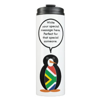 Südafrika-Wildlife-Pinguin-Personalisiertes Gesche Thermosbecher
