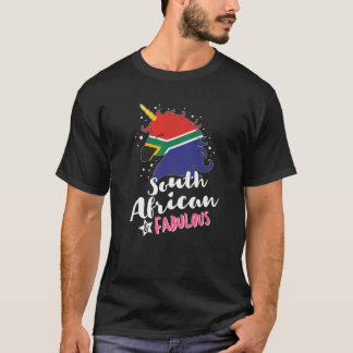Südafrikanische Einhornflagge Südafrika T-Shirt