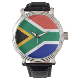 Südafrikanische Flagge Armbanduhr