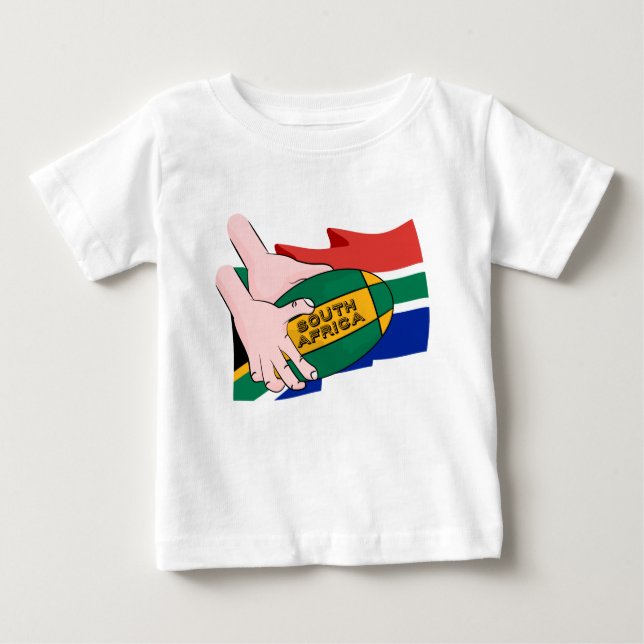 Südafrikanische Flagge Baby T-shirt (Vorderseite)