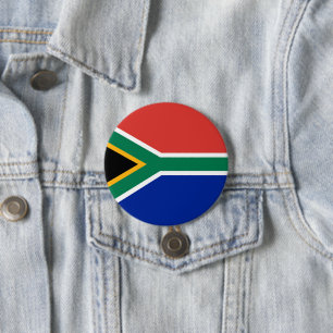 Südafrikanische Flagge Button