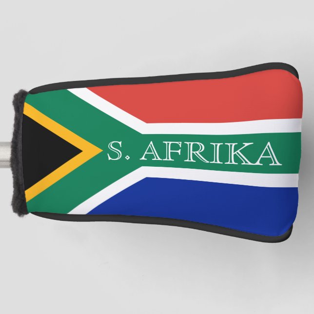Südafrikanische Flagge Custom Golf Head Decksohle Golf Headcover (Vorderseite)