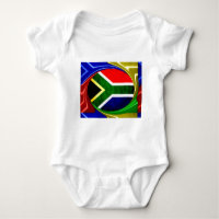 Südafrikanische Flagge: Dynamisches Swirl-Motiv