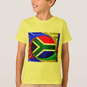 Südafrikanische Flagge: Dynamisches Swirl-Motiv T-Shirt