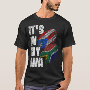 Südafrikanische Flagge für das DNA-Erbe Puerto Ric T-Shirt
