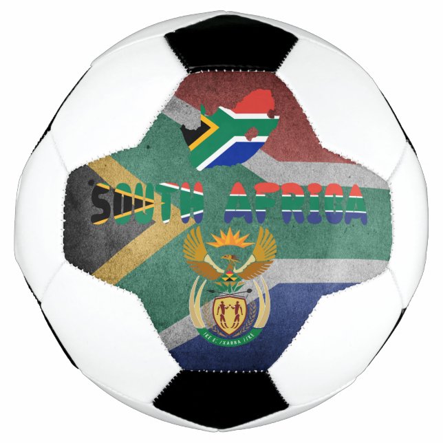 Südafrikanische Flagge Fußball (Vorderseite)