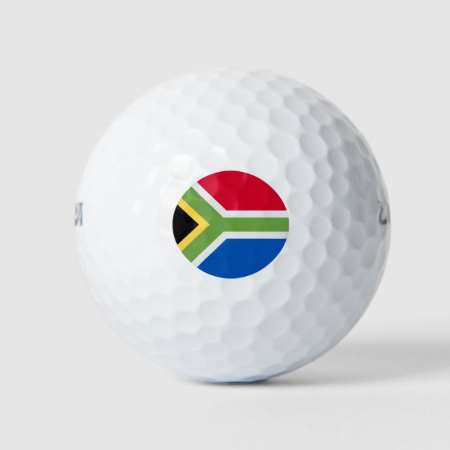 Südafrikanische Flagge Golfball (Vorderseite)