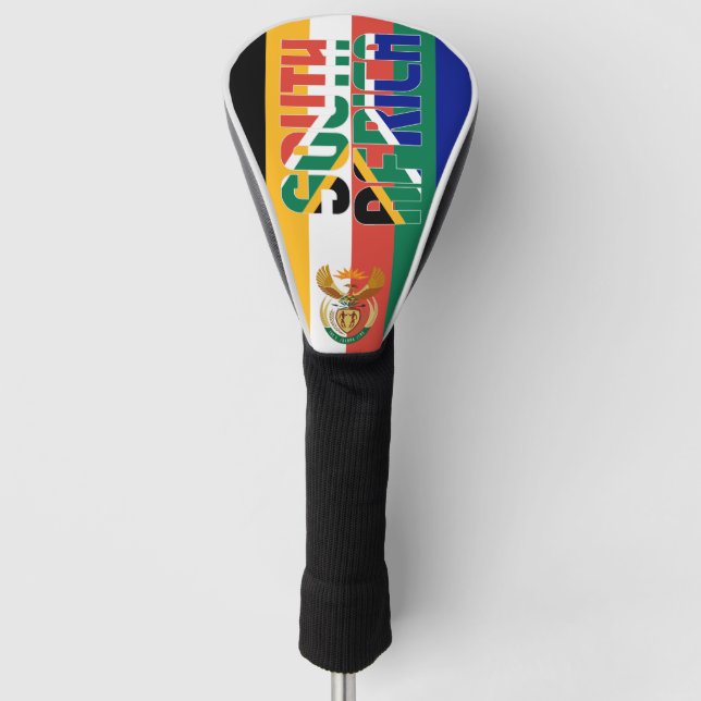 Südafrikanische Flagge Gorgetic Patriotic Golf Headcover (Vorderseite)