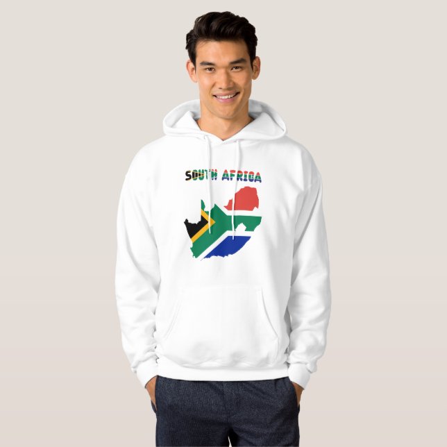 Südafrikanische Flagge Hoodie (Vorne ganz)