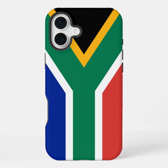 Südafrikanische Flagge iPhone Hülle (Rückseite)