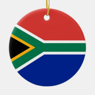 Südafrikanische Flagge Keramik Ornament