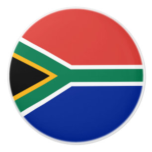 Südafrikanische Flagge Keramikknauf