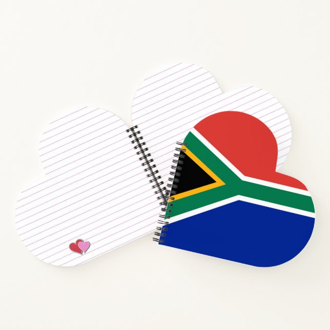Südafrikanische Flagge Notizbuch (Innenseite)