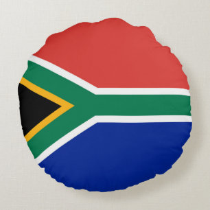Südafrikanische Flagge Rundes Kissen