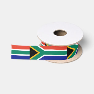 Südafrikanische Flagge Satinband