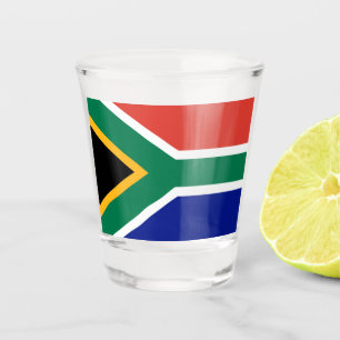 Südafrikanische Flagge Schnapsglas