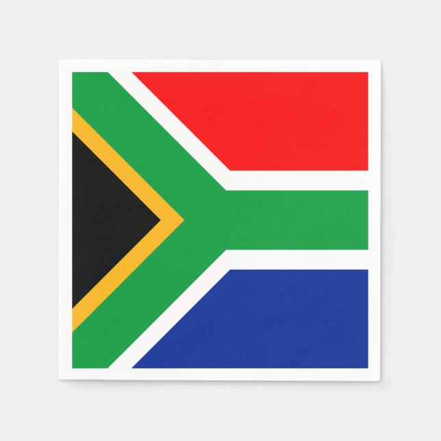 Südafrikanische Flagge Serviette (Vorderseite)
