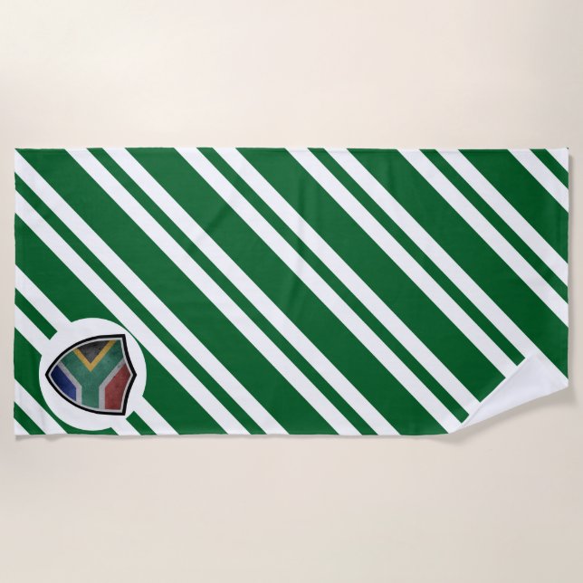 Südafrikanische Flagge Strandtuch (Vorderseite)
