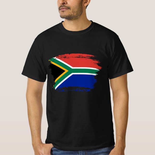 Südafrikanische Flagge T-Shirt (Vorderseite)