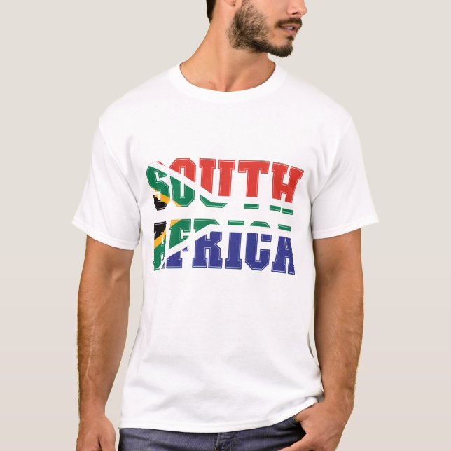 Südafrikanische Flagge T-Shirt (Vorderseite)