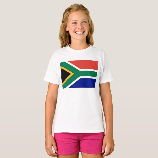 Südafrikanische Flagge T-Shirt (Vorne ganz)