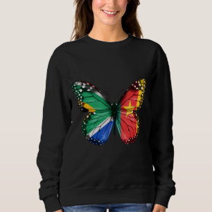 Südafrikanische Kameroer Fahne Butterfly Sweatshirt