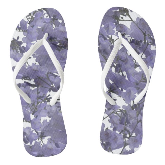 Südafrikanische Lila Jacaranda-Blume Flip Flops (Fußbett)