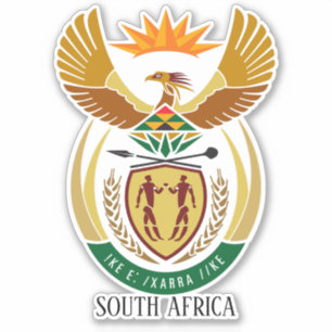 Südafrikanische Nationalmatte für Rüstungsgüter Aufkleber